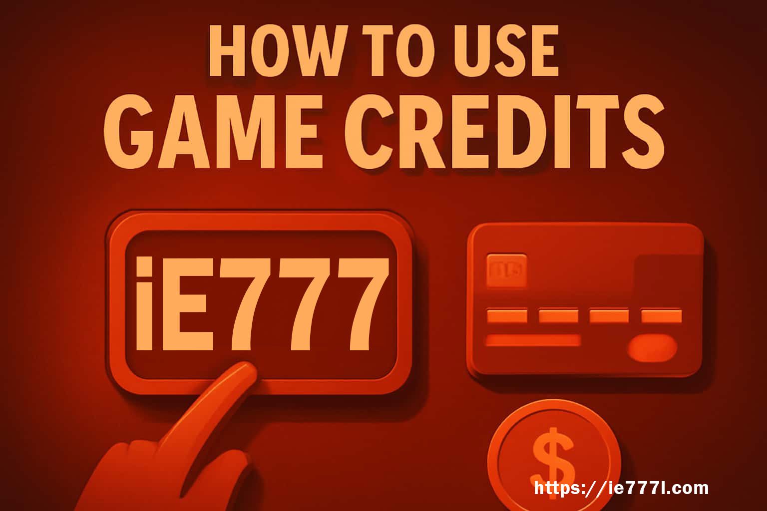 Use IE777 Credits Only After You Know What Balance They Belong To reference screen